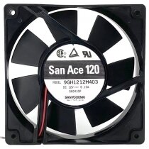 Sanyo 9GH1212M403 12V 0.13A 2 Wires Axial Cooling Fan