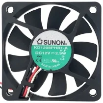 Sunon KD1208PHB1-A 12V 2.9W 3 Wires Axial Cooling Fan