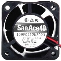 Sanyo 109P0412K3023 12V 0.55A 2 / 3 Wires Axial Cooling Fan