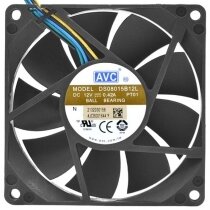 AVC DS08015B12L 12V 0.42A 2 / 3 / 4 Wires Cooling Fan