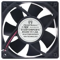 PELKO Motors G1238Y24BPCB1h 24V 1.5A 2 Wires Cooling Fan
