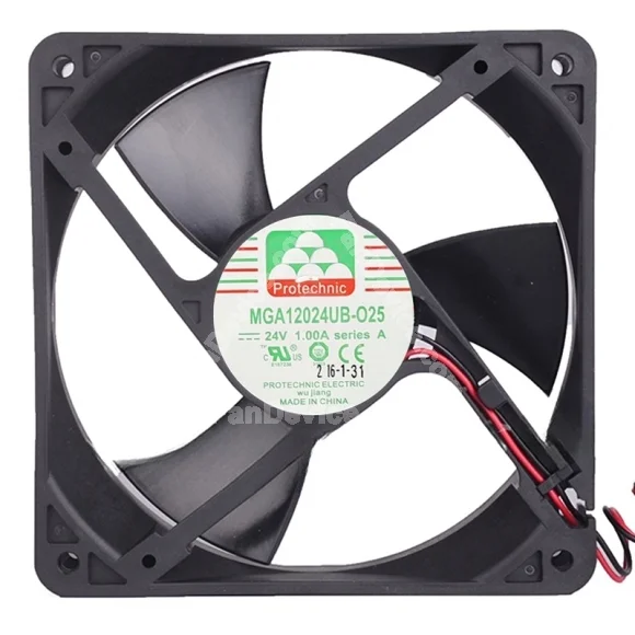 Protechnic MGA12024UB-O25 24V 1.00A 2 Wires Cooling Fan
