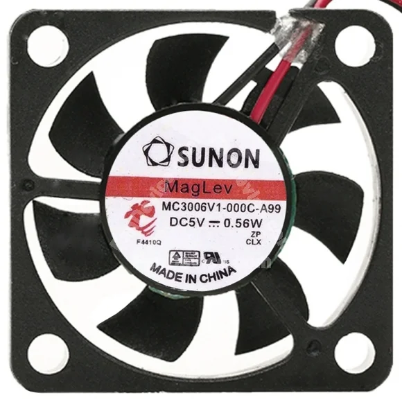 Sunon MC3006V1-000C-A99 5V 0.56W 2 Wires Maglev Cooling Fan