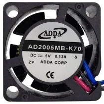 ADDA AD2005MB-K70 5V 0.13A 2 / 3 Wires Axial Cooling Fan