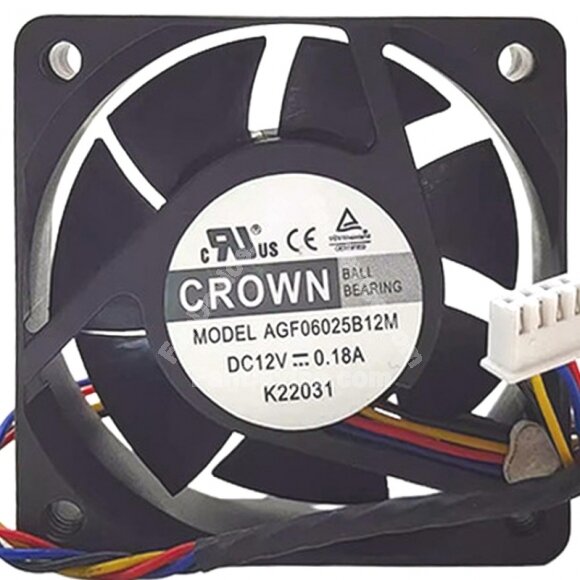 CROWN AGF06025B12M 12V 0.18A 2 / 3 / 4 Wires Cooling Fan