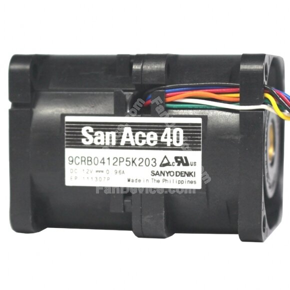 Sanyo 9CRB0412P5K203 12V 0.96A 8 Wires Axial Cooling Fan