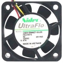 Nidec U40X12MMZ7-53J25 12V 0.07A 2 / 3 Wires Cooling Fan