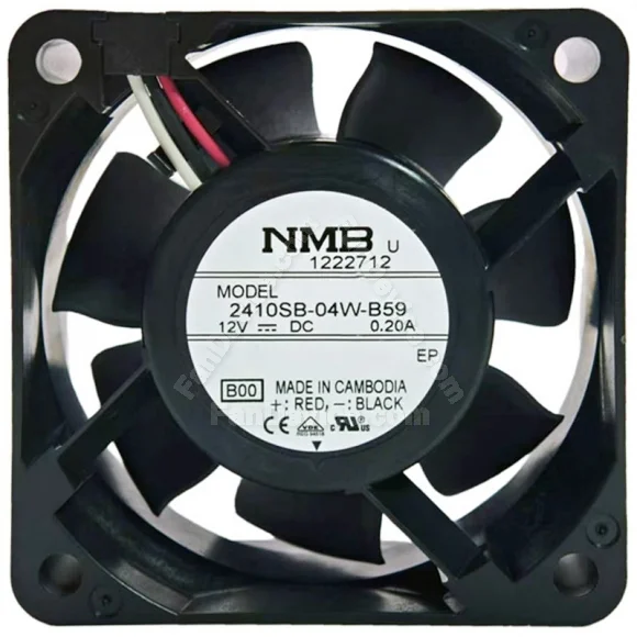 NMB 2410SB-04W-B59 12V 0.20A 3 Wires Axial Cooling Fan