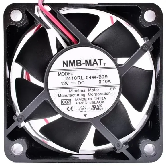 NMB-MAT 2410RL-04W-B29 DC 12V 0.10A 3 Wires Axial Cooling Fan