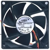 ADDA AD0812UX-C73 DC 12V 0.40A 3 Wires HYPRO Bearing Cooling Fan