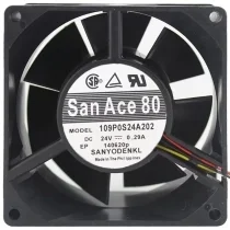 Sanyo 109P0S24A202 DC 24V 0.29A 3 Wires Axial Cooling Fan