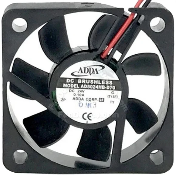 ADDA AD05024HB-D70 24V 0.10A DC Brushless 2 Wires Axial Cooling Fan