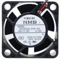 NMB 04020VA-24P-AA DC 24V 0.13A 2 Wires Axial Cooling Fan