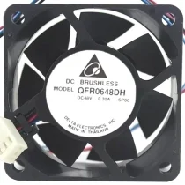 Delta QFR0648DH 48V 0.20A DC Brushless 4 Wires Axial Cooling Fan