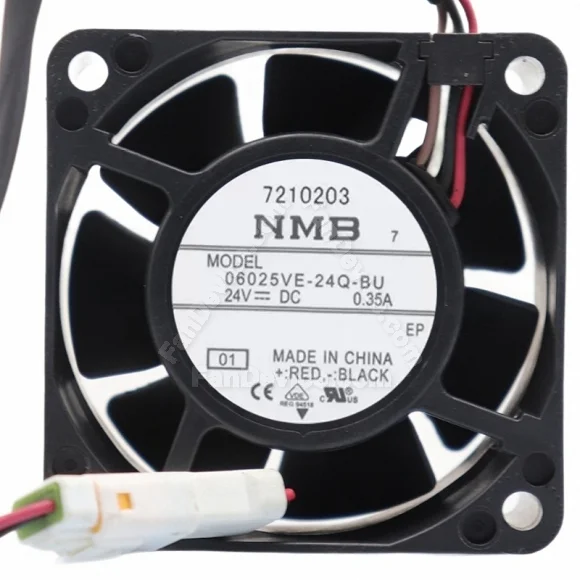 NMB 06025VE-24Q-BU DC 24V 0.35A 4 Wires Axial Cooling Fan