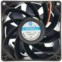 LINKWELL LK9238H24B-RD 24V 1A 3 Wires 6200RPM Axial Cooling Fan