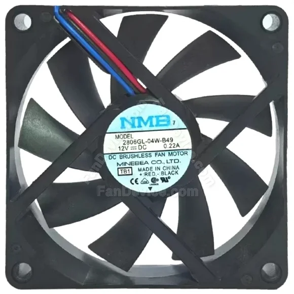 NMB 2806GL-04W-B49 12V 0.22A DC Brushless 3 Wires Axial Cooling Fan
