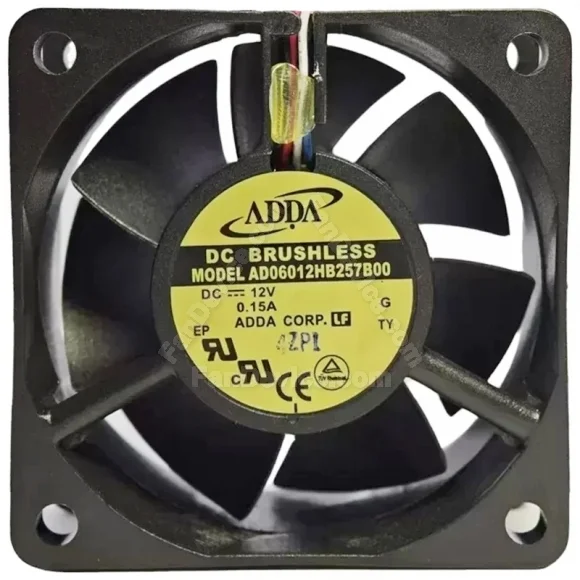 ADDA AD06012HB257B00 12V 0.15A DC Brushless 4 Wires Axial Cooling Fan