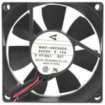 Mitsubishi MMF-08C24DS R27 DC 24V 0.12A 2 Wires Axial Cooling Fan