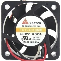 Y.S.TECH FD124010MB 12V 0.065A DC Brushless 3 Wires Axial Cooling Fan