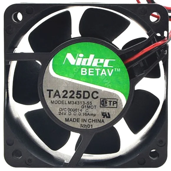 Nidec M34313-55 DC 24V 0.16Amp 2 Wires Axial Cooling Fan
