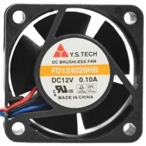 Y.S.TECH FD124020HB 12V 0.10A DC Brushless 3 Wires Axial Cooling Fan