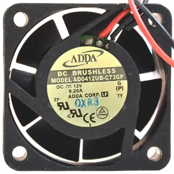 ADDA AD0412UB-C73GP 12V 0.20A DC Brushless 2 / 3 Wires Cooling Fan