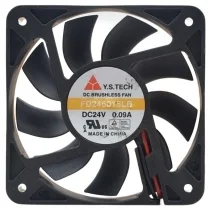 Y.S.TECH FD246015LB 24V 0.09A DC Brushless 2 Wires Axial Cooling Fan