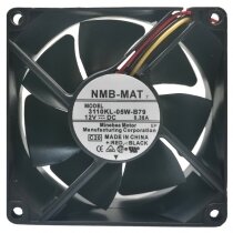 NMB-MAT 3110KL-05W-B79 DC 12V 0.38A 2 Wires / 3 Wires Axial Cooling Fan