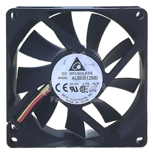Delta AUB0812MB DC 12V 0.17A 8015 Brushless Axial Cooling Fan