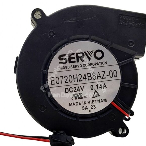 Servo E0720H24B8AZ-00 DC 24V 0.14A 2 Wires Blower Cooling Fan