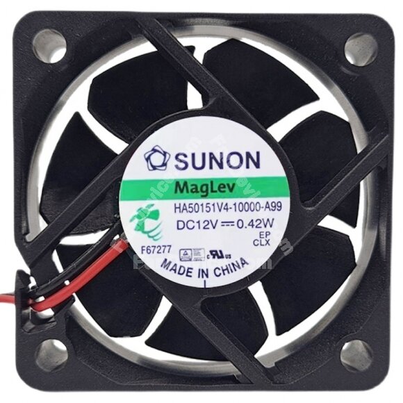 Sunon Maglev HA50151V4-10000-A99 DC 12V 0.42W 2 Wires Axial Cooling Fan