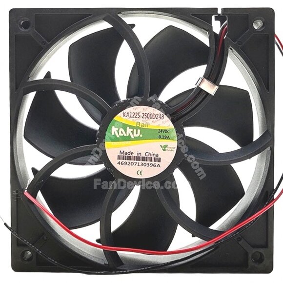 KAKU KA1225-2500D24B DC 24V 0.19A 12025 Ball Bearing Axial Cooling Fan