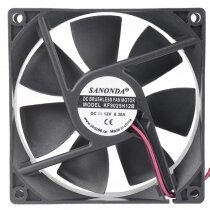 SANONDA KF9025H12B DC 12V 0.30A 2 Wires Brushless Axial Cooling Fan
