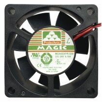 Magic MGA6024YR-O20 DC 24V 0.19A 2 Wires 6020 Axial Cooling Fan