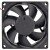 Protechnic MGA8012XB-O25 DC 12V 0.39A 2 Wires 8025 Axial Cooling Fan