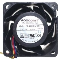 Foxconn PIA060K12U DC 12V 2.50A 4 Wires Brushless Axial Cooling Fan