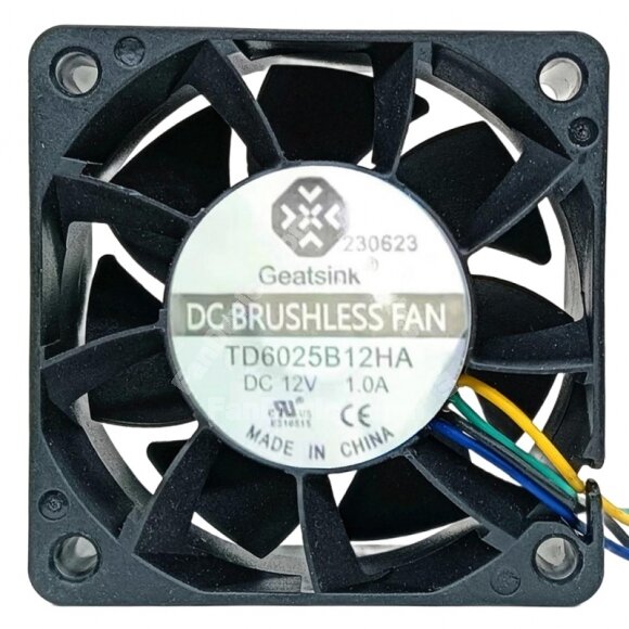 Geatsink TD6025B12HA DC 12V 1.0A 4 Wires Brushless Axial Cooling Fan