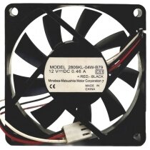 NMB 2806KL-04W-B79 DC 12V 0.46A 3 Wires Axial Cooling Fan