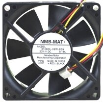 NMB-MAT 3108NL-09W-B59 DC 20V 0.13A 3 Wires Axial Cooling Fan