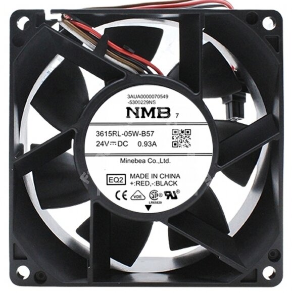 NMB 3615RL-05W-B57 DC 24V 0.93A 4 Wires Axial Cooling Fan