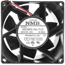 NMB 09238RE-24L-FLD DC 24V 0.53A 3 Wires Axial Cooling Fan