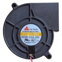Y.S.TECH BD127530MB DC 12V 0.21A 2 Wires Brushless Blower Cooling Fan