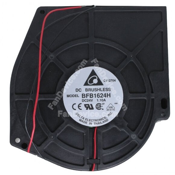 Delta BFB1624H DC 24V 1.10A 2 Wires / 3 Wires Brushless Blower Cooling Fan