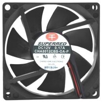 SuperRed CHA8012CBS-OA-P DC 12V 0.17A 2 / 3 / 4 Wires Axial Cooling Fan