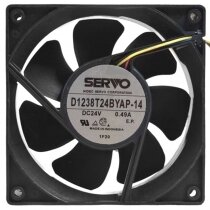Servo D1238T24BYAP-14 DC 24V 0.49A 4 Wires PWM Axial Cooling Fan