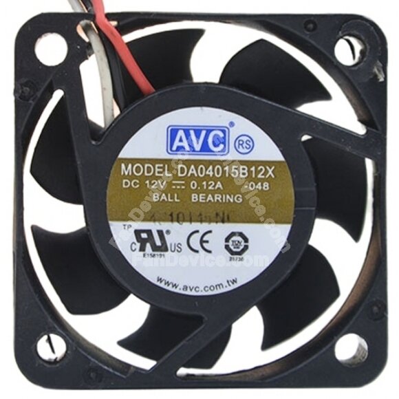 AVC DA04015B12X DC 12V 0.12A 2 Wires / 3 Wires Axial Cooling Fan
