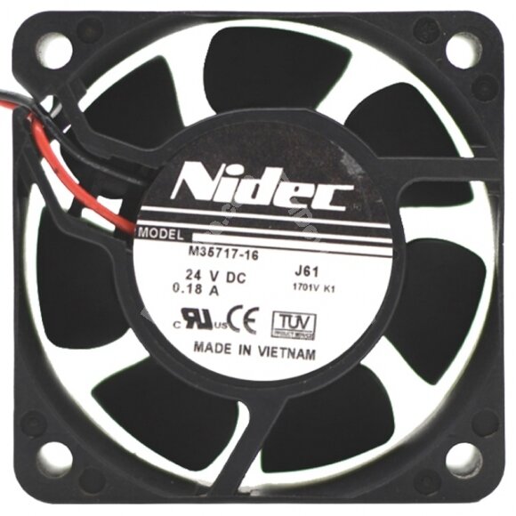 Nidec M35717-16 DC 24V 0.18A 2 Wires 6025 Axial Cooling Fan