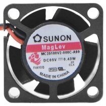 Sunon Maglev MC25100V2-000C-A99 DC 5V 0.43W 2 Wires Axial Cooling Fan