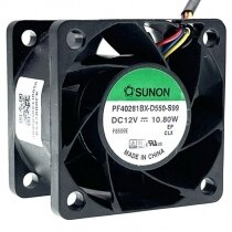 Sunon PF40281BX-D550-S99 DC 12V 10.8W 4 Wires Axial Cooling Fan